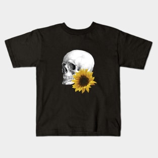 Sunflower Skull Kids T-Shirt